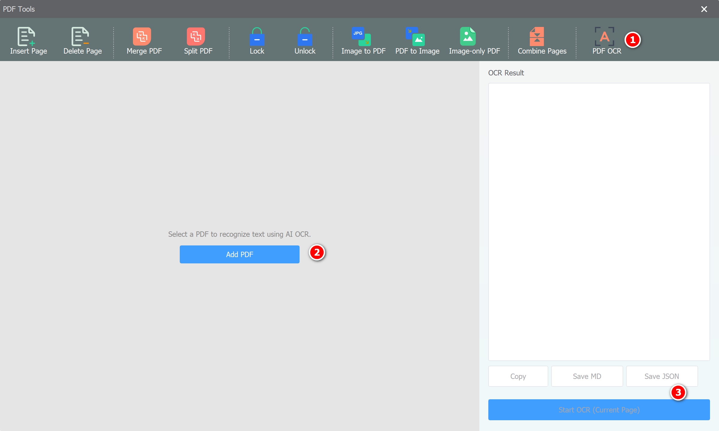 Add PDF Files to OCR