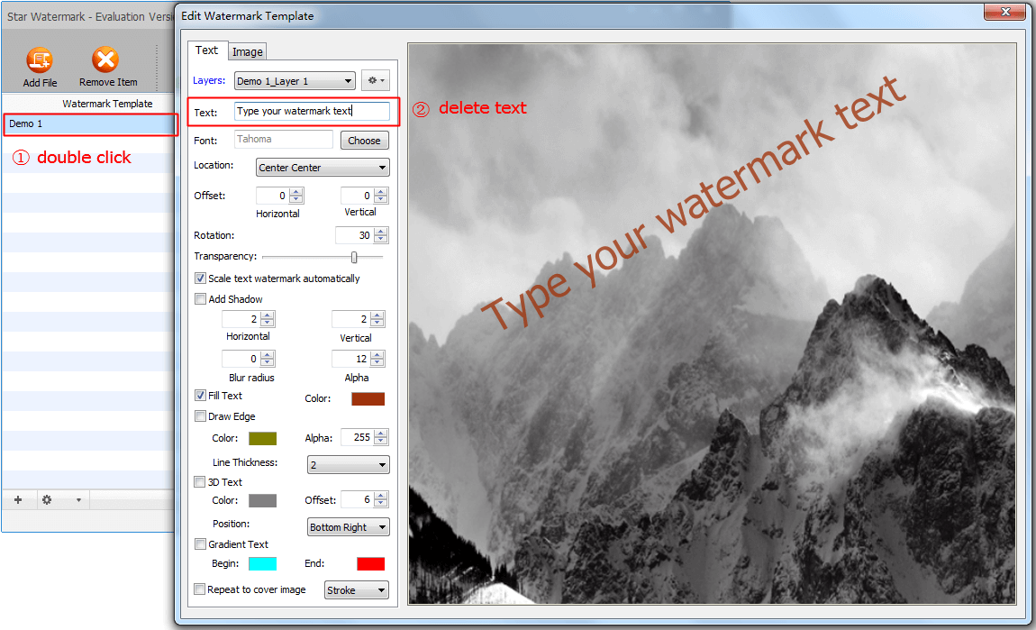 Disabling watermark in Star Watermark for Windows